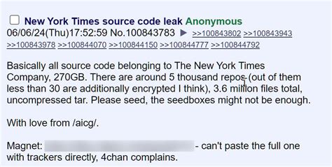4chan giantess growth|New York Times source code leaks on 4chan, days after Disney .